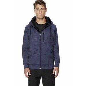 32 Degrees Heat Sherpa Lined Hoodie Men's Heather Stormy Night Medium NWT